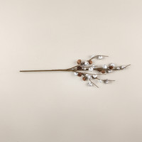 29" TWIG & WHITE BELLS SPRAY