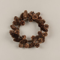 14" PINECONE CANDLE RING
