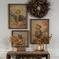 FRAMED PUMPKIN BOY PRINT