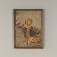 FRAMED PUMPKIN BOY PRINT