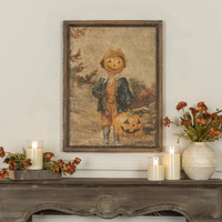 FRAMED PUMPKIN BOY PRINT