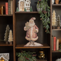18" SANTA W/ HOLLY METAL DUMMY BOARD