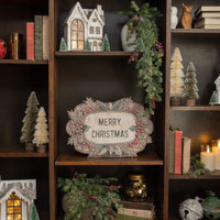 18.25" MERRY CHRISTMAS METAL DUMMY BOARD