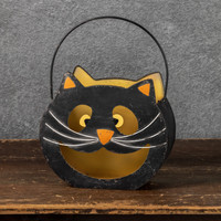 10.75" VINTAGE BLACK CAT BUCKET