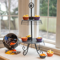 SPIDER WEB TWO TIER STAND