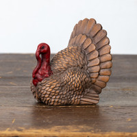 5" BROWN & RED TABLETOP TURKEY