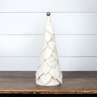 18" CREAM FELT TREE