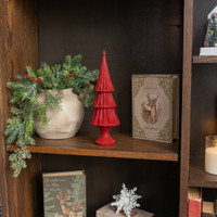 11.5" RED LAYERED TREE