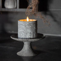 4" BAT & PUMPKIN 3D FLAME CANDLE