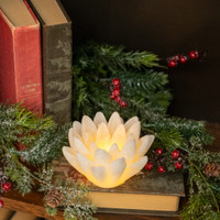 CREAM SHIMMER LED FLOWER