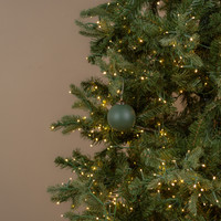 3" DARK GREEN KUGEL ORNAMENT