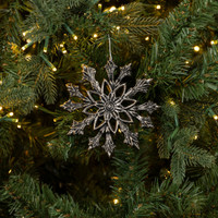 PEWTER MARYANNE SNOWFLAKE ORNAMENT