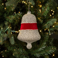 7" WINE VELVET & GLITTER BELL