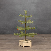 18" GREEN FEATHER TREE