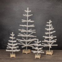 36" IVORY FEATHER TREE