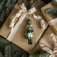 TEAL NUTCRACKER ORNAMENT