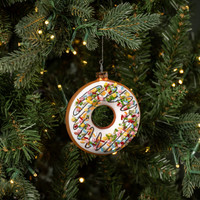 DOUGHNUT W/ SPRINKLES ORNAMENT