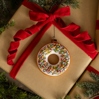 DOUGHNUT W/ SPRINKLES ORNAMENT