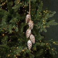 SNOWY GOLD PINECONE BUNCH