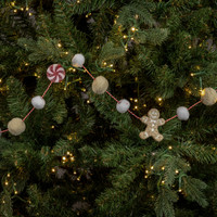 6' GINGERBREAD & PEPPERMINT GARLAND