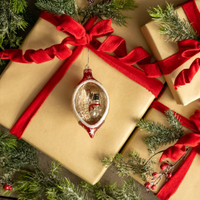 SNOWMAN DIORAMA ORNAMENT