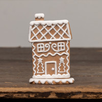 5.5" LIGHTED GINGERBREAD HOUSE
