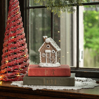 5.5" LIGHTED GINGERBREAD HOUSE