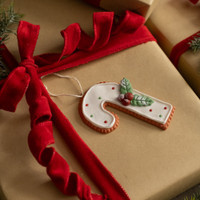 CANDY CANE CUTOUT COOKIE ORNAMENT