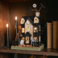 LIGHTED FALL HOUSE