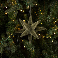 GREEN BOTTLEBRUSH STAR ORNAMENT