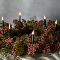 SET/ 6 BLACK CLIP ON LED CANDLES