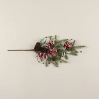 26" SNOWY PINE, LAMB'S EAR & RED BERRY PICK