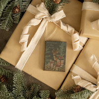 CHRISTMAS IN THE WOODS JOURNAL ORNAMENT