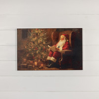 28" x 18" READING SANTA PRINT