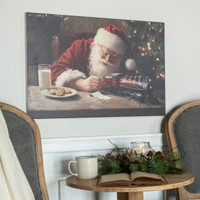 28" x 18" SANTA W/ TRAIN PRINT