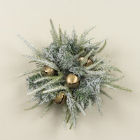12" WINTERY PINE BALL W/ BELLS
