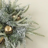 12" WINTERY PINE BALL W/ BELLS