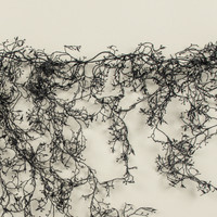 6' BLACK WOOLGRASS WEEPING GARLAND