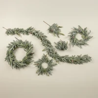 7.5" WHITE SPRUCE BALL W/ MINI PINECONES