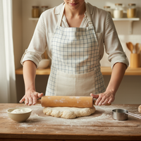 BLUE & WHITE APRON