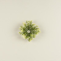 6" NEW ENGLAND BOXWOOD & BERRIES TAPER CANDLE RING