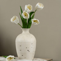 21.5" SOFT TOUCH WHITE TULIP STEM