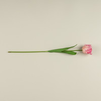 22.5" SOFT TOUCH PINK PARROT TULIP STEM