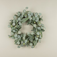 24" MIXED EUCALYPTUS POD WREATH