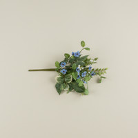 15.5" BLUE & WHITE WILDFLOWER PICK