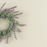 9" LAVENDER CANDLE RING