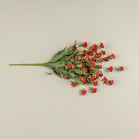 22.5" RED PAPER WILDFLOWER BUSH