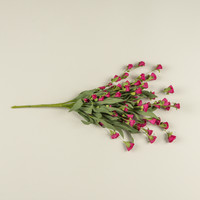 22.5" DARK PINK PAPER WILDFLOWER BUSH