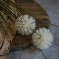 47" CREAM DANDELION SPRAY
