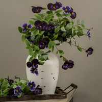 21" PURPLE PANSY PICK W/ BUTTERFLIES